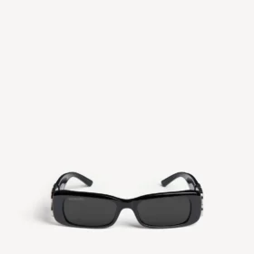 Women’s dynasty rectangle sunglasses in black