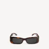 Women’s dynasty rectangle sunglasses in mid havana Women’s dynasty rectangle sunglasses in mid havana
