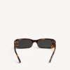 Women’s dynasty rectangle sunglasses in mid havana Women’s dynasty rectangle sunglasses in mid havana
