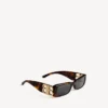 Women’s dynasty rectangle sunglasses in mid havana Women’s dynasty rectangle sunglasses in mid havana