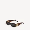 Women’s dynasty rectangle sunglasses in mid havana Women’s dynasty rectangle sunglasses in mid havana
