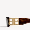 Women’s dynasty rectangle sunglasses in mid havana Women’s dynasty rectangle sunglasses in mid havana