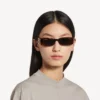 Women’s dynasty rectangle sunglasses in mid havana Women’s dynasty rectangle sunglasses in mid havana
