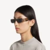 Women’s dynasty rectangle sunglasses in mid havana Women’s dynasty rectangle sunglasses in mid havana