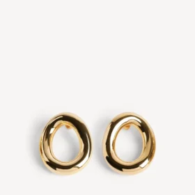 Women’s eisa ellipse earrings in shiny gold