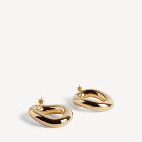 Women’s eisa ellipse earrings in shiny gold
