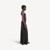 Women’s extreme tie dye long sleeve dress in black