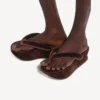 Women’s gaeta thong in moka Women’s gaeta thong in moka