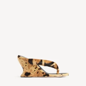 Women’s gaeta wedge thong in leopard