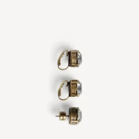 Women’s gala earrings set in dark gold/crystal Women’s gala earrings set in dark gold/crystal