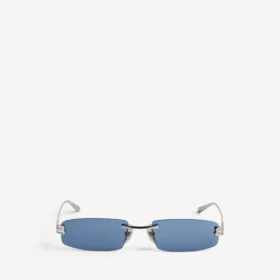 Women’s gossip rectangle m sunglasses in dark ruthenium/blue