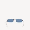 Women’s gossip rectangle m sunglasses in dark ruthenium/blue Women’s gossip rectangle m sunglasses in dark ruthenium/blue