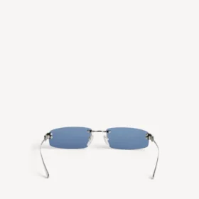 Women’s gossip rectangle m sunglasses in dark ruthenium/blue