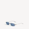 Women’s gossip rectangle m sunglasses in dark ruthenium/blue Women’s gossip rectangle m sunglasses in dark ruthenium/blue