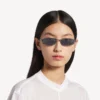 Women’s gossip rectangle m sunglasses in dark ruthenium/blue Women’s gossip rectangle m sunglasses in dark ruthenium/blue