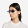 Women’s gossip rectangle m sunglasses in dark ruthenium/blue Women’s gossip rectangle m sunglasses in dark ruthenium/blue