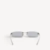 Women’s gossip rectangle m sunglasses in silver