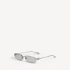 Women’s gossip rectangle m sunglasses in silver