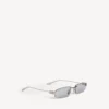 Women’s gossip rectangle m sunglasses in silver