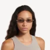 Women’s gossip rectangle m sunglasses in silver