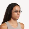 Women’s gossip rectangle m sunglasses in silver