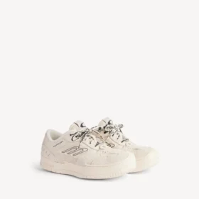 Women’s hamptons suede platform sneaker in beige/black