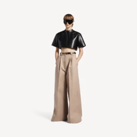 Women’s high-waist pants in dune