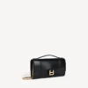 Women’s hourglass pochette with chain in black Women’s hourglass pochette with chain in black