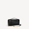 Women’s hourglass pochette with chain in black Women’s hourglass pochette with chain in black