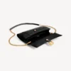 Women’s hourglass pochette with chain in black Women’s hourglass pochette with chain in black