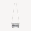 Women’s hourglass wallet on chain in silver Women’s hourglass wallet on chain in silver