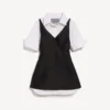 Women’s hybrid shirt dress in black