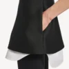 Women’s hybrid shirt dress in black