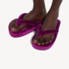 Women’s jet lag thong in purple