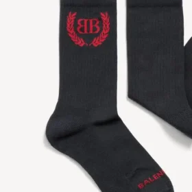 Women’s laurel classic socks in black/white Women’s laurel classic socks in black/white