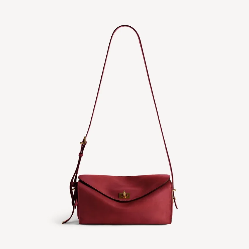 Women’s le 7 shoulder bag medium in ruby/moka Women’s le 7 shoulder bag medium in ruby/moka