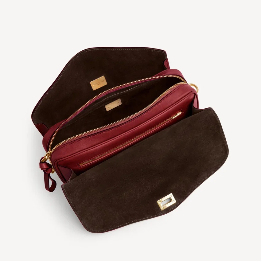Women’s le 7 shoulder bag medium in ruby/moka Women’s le 7 shoulder bag medium in ruby/moka