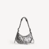 Women’s le cagole shoulder bag small in silver Women’s le cagole shoulder bag small in silver