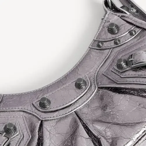 Women’s le cagole shoulder bag xs in silver Women’s le cagole shoulder bag xs in silver