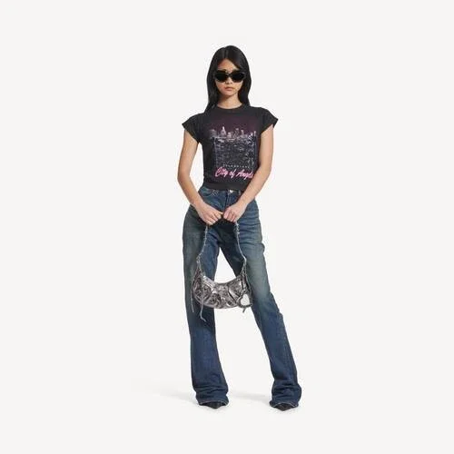 Women’s le cagole shoulder bag xs in silver Women’s le cagole shoulder bag xs in silver
