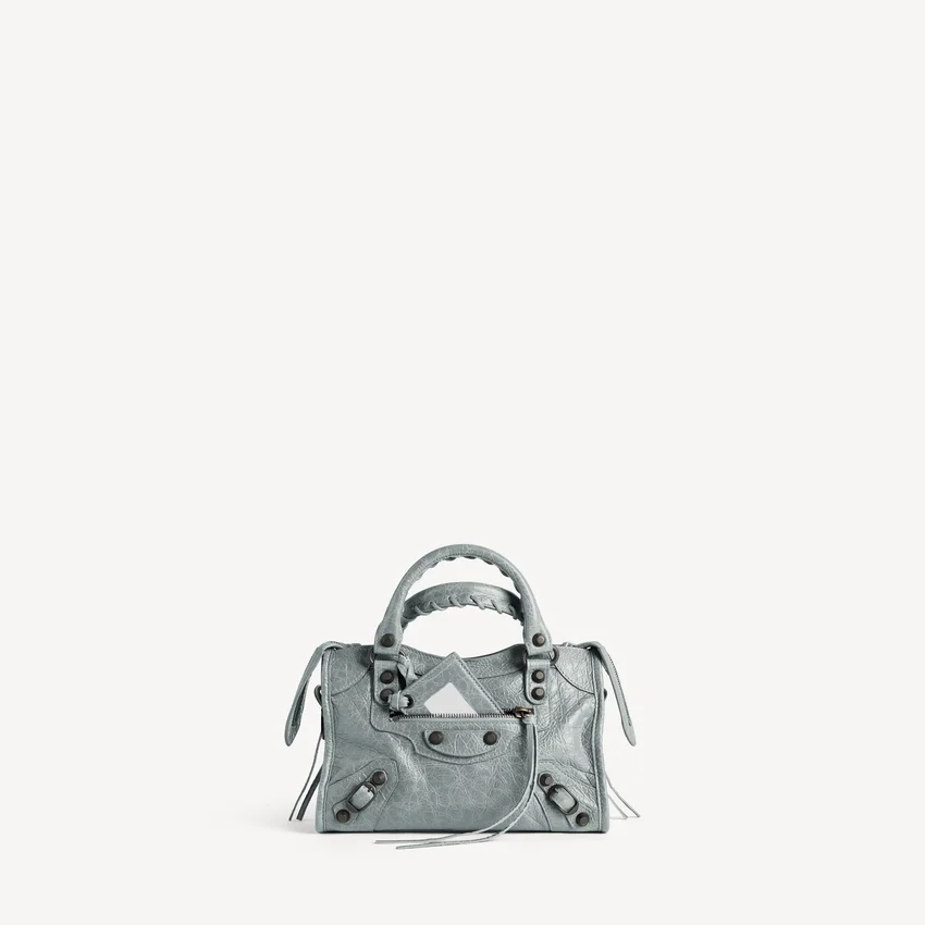 Women’s le city bag mini in blue grey Women’s le city bag mini in blue grey
