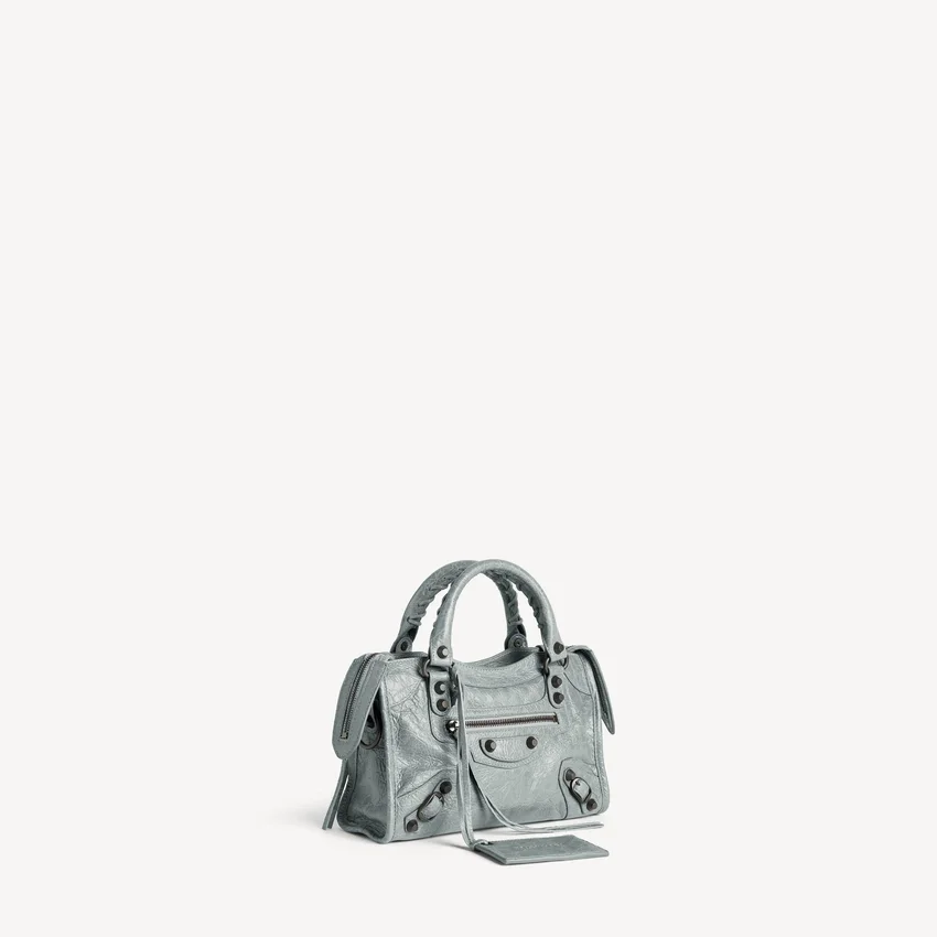 Women’s le city bag mini in blue grey Women’s le city bag mini in blue grey