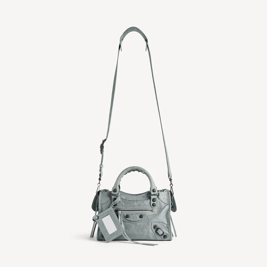 Women’s le city bag mini in blue grey Women’s le city bag mini in blue grey