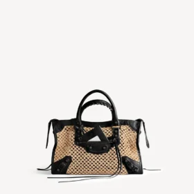 Women’s le city bag small in natural/black