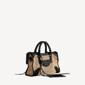 Women’s le city bag small in natural/black