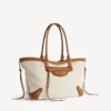 Women’s le city beach tote bag medium in beige/camel