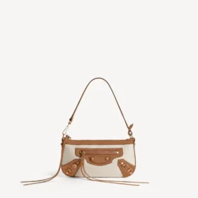 Women’s le city pouch on strap in beige/camel Women’s le city pouch on strap in beige/camel