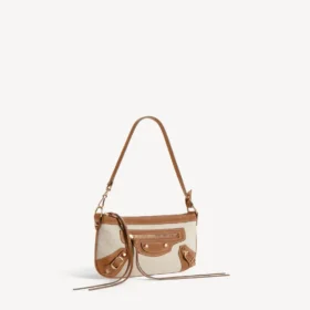 Women’s le city pouch on strap in beige/camel Women’s le city pouch on strap in beige/camel