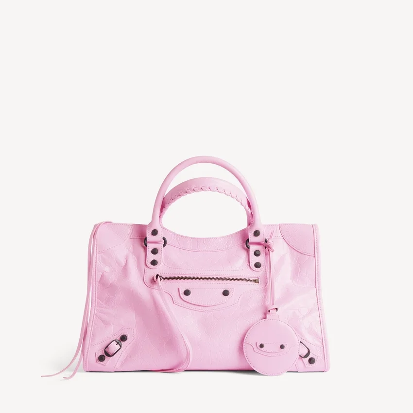 Women’s le city round mirror charm in bubbly pink Women’s le city round mirror charm in bubbly pink