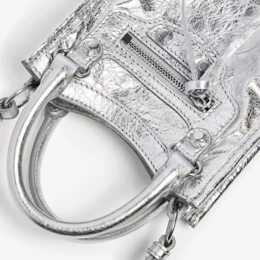 Women’s le city tote phone holder in silver Women’s le city tote phone holder in silver